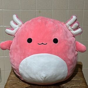 Archie the axolotl 10in squishmallow pink